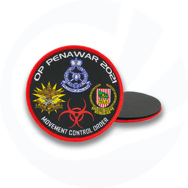 Factory Custory Uniform Decoration Heat Tranfer Velcro Badge Jacket Accessories