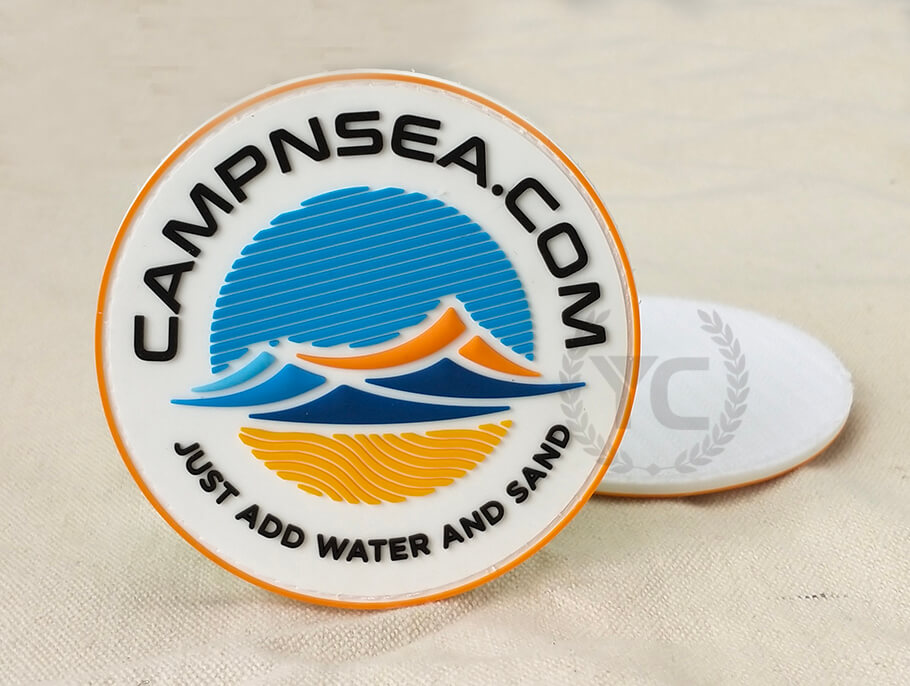 Designer personnalisé Silicone 3D PVC Patches de drapeau de luxe Rubber Logo Military Logo Velcroc Patch