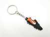 Moulage d'injection de gros Keychain Promotional Logo Custom Logo Soft PVC Brand Silicone Keyring Rubber