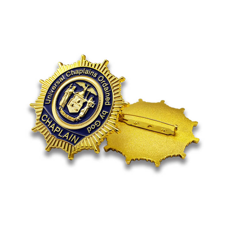 Organisation métallique Badges d'émail doux