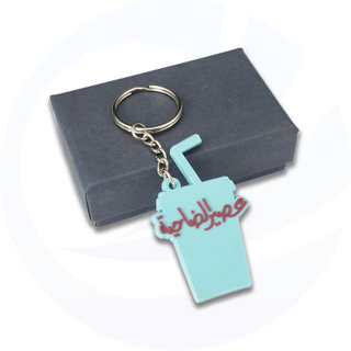 Porte-clés avec logo en caoutchouc pour femmes