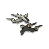 Maker Custom Metal Silver Military Air Force Uniforme Badge épingles